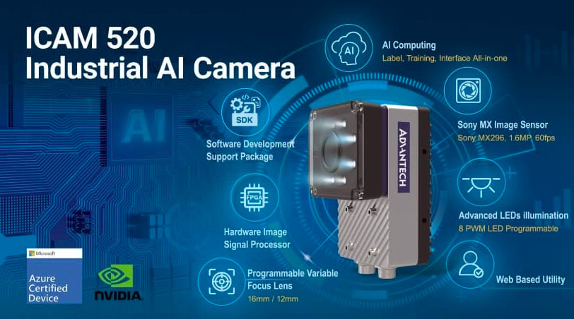 Advantech Launches the Industrial AI Camera ICAM-520